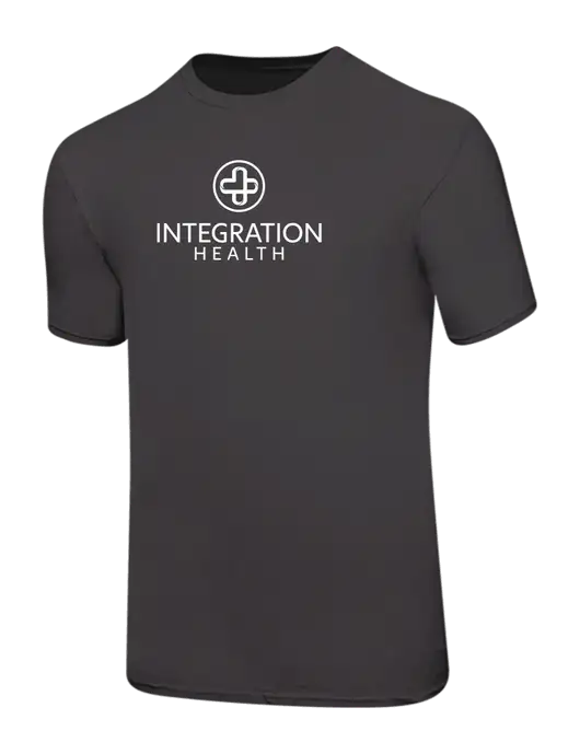 Ring Spun Charcoal 4.5 oz T-Shirt w/Integration Health Logo