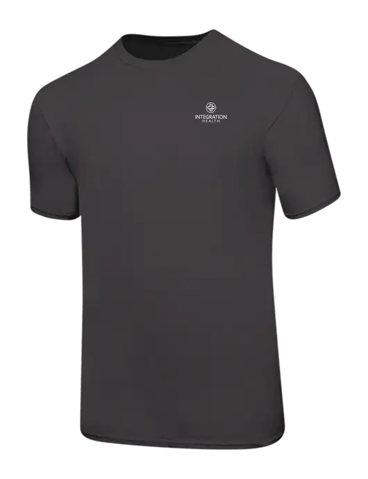 Ring Spun Charcoal 4.5 oz T-Shirt w/Integration Health Logo