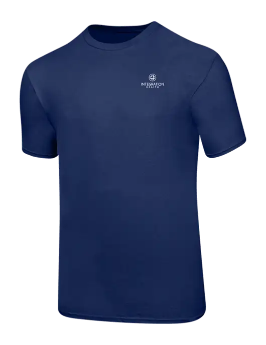 Ring Spun Navy 4.5 oz T-Shirt w/Integration Health Logo