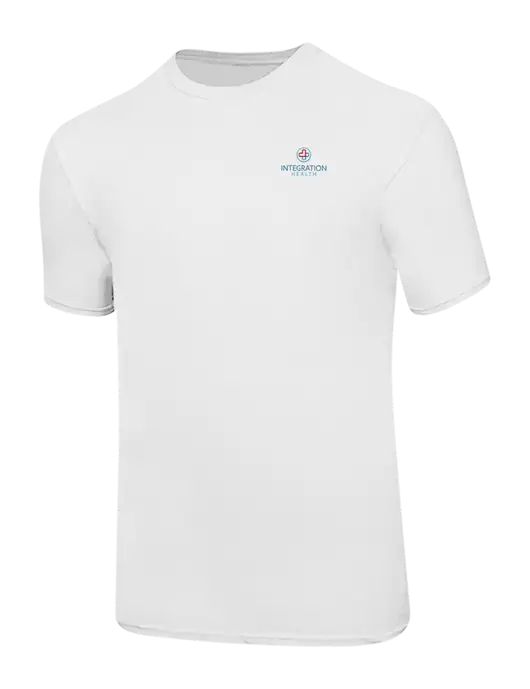 Ring Spun White 4.5 oz T-Shirt w/Integration Health Logo
