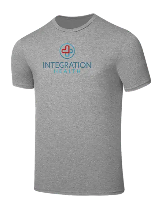 Seriously Soft Light Heather Grey T-Shirt w/Integration Health Logo
