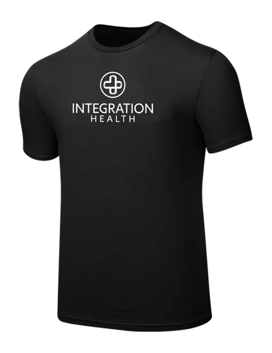 Seriously Soft Black T-Shirt w/Integration Health Logo