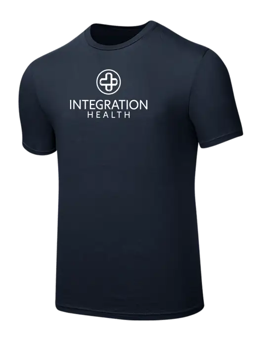 Seriously Soft Navy T-Shirt w/Integration Health Logo