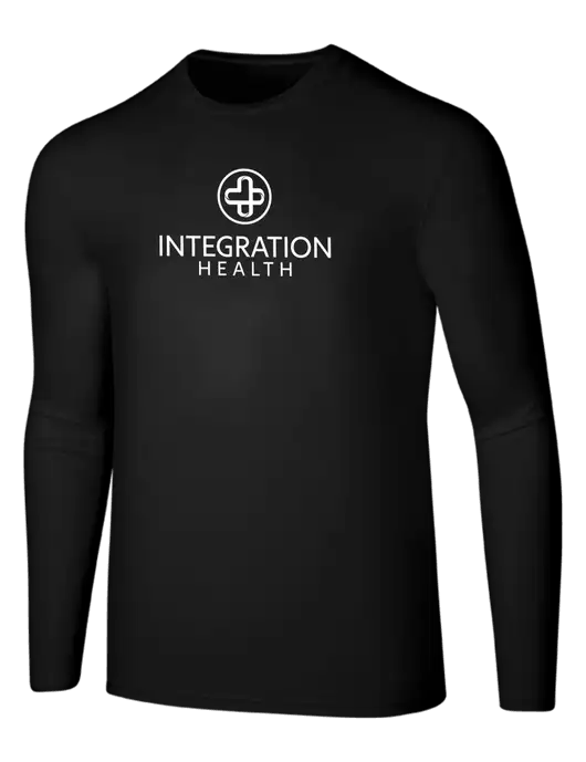 Seriously Soft Black Long Sleeve T-Shirt w/Integration Health Logo