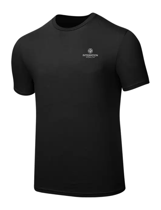 Seriously Soft Black T-Shirt w/Integration Health Logo