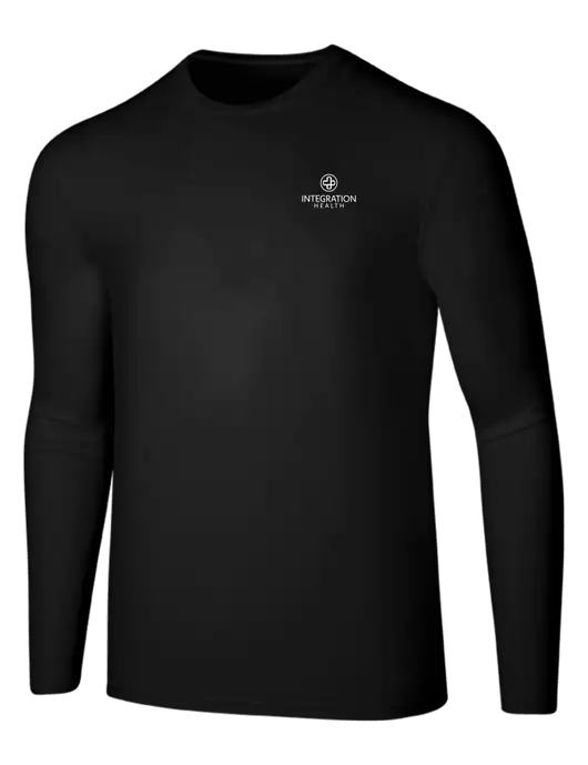 Seriously Soft Black Long Sleeve T-Shirt w/Integration Health Logo