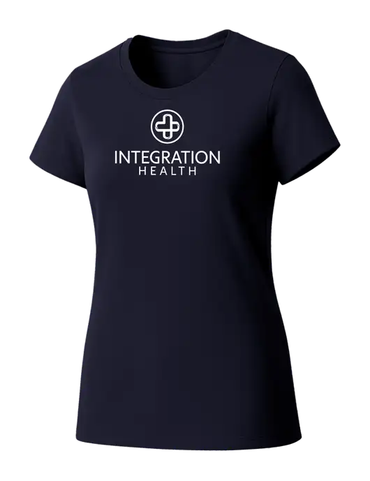 Womens Seriously Soft New Navy T-Shirt w/Integration Health Logo
