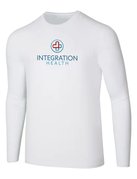 Seriously Soft White Long Sleeve T-Shirt w/Integration Health Logo