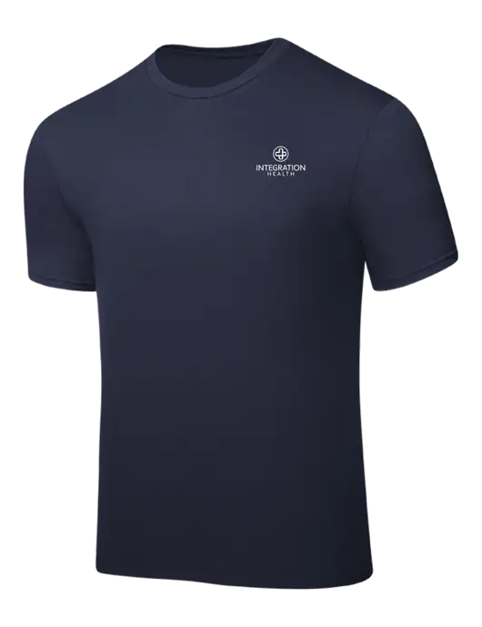 Navy PosiCharge Competitor Tee w/Integration Health Logo