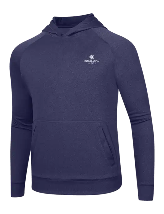 Tech True Navy Fleece Hooded Sweatshirt w/Integration Health Logo