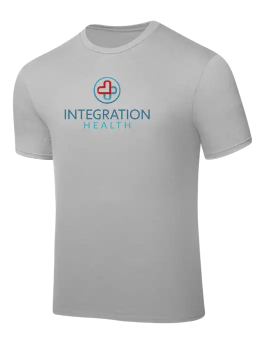 Silver PosiCharge Competitor Tee w/Integration Health Logo