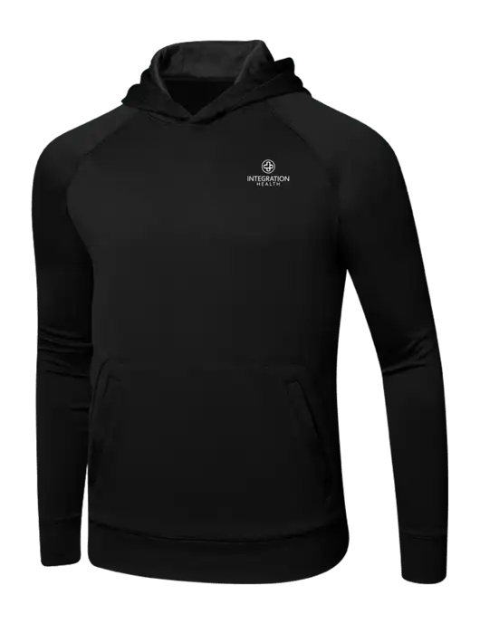 Tech Black Fleece Hooded Sweatshirt w/Integration Health Logo
