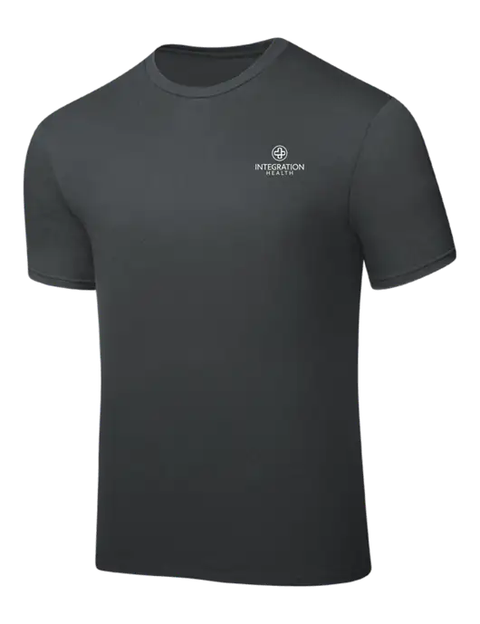 Dark Grey PosiCharge Competitor Tee w/Integration Health Logo