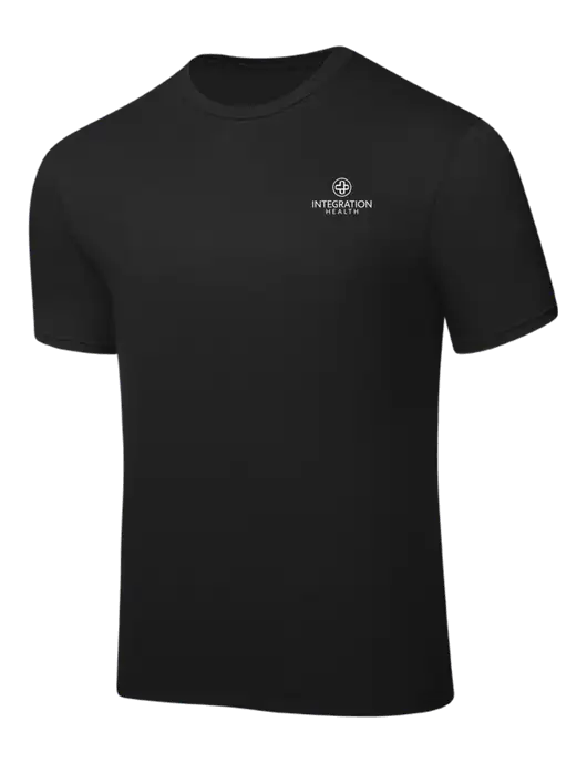 Black PosiCharge Competitor Tee w/Integration Health Logo