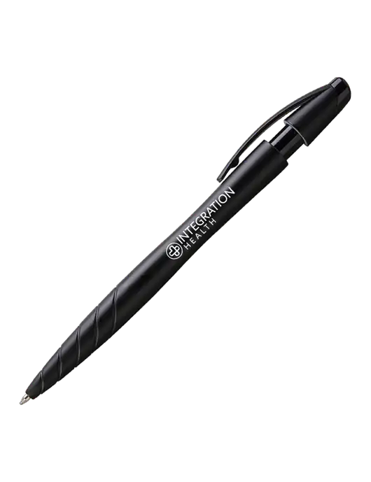 Awali Black Metallic Pen - Black Ink w/Integration Health Logo