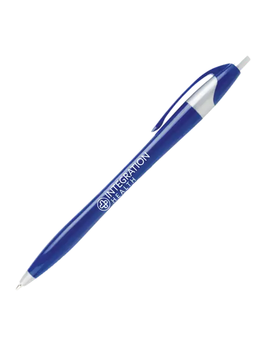 Novella Navy/Silver Corporate Pen- Blue Ink w/Integration Health Logo