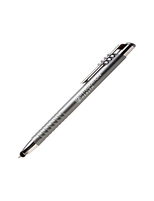 Schirhart Grey Stylus Pen - Blue Ink w/Integration Health Logo
