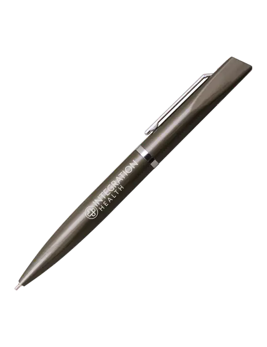 Santos Gunmetal Pen - Black Ink w/Integration Health Logo