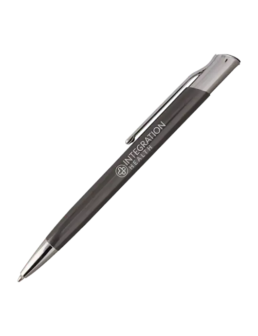 San Malo Gunmetal Pen - Black Ink w/Integration Health Logo