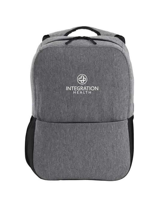 Access Square Laptop Graphite Heather/Black Backpack w/Integration Health Logo