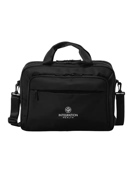 Travel Exec Black Laptop Briefcase w/Integration Health Logo