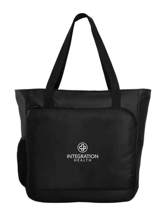 City Black Laptop Tote w/Integration Health Logo