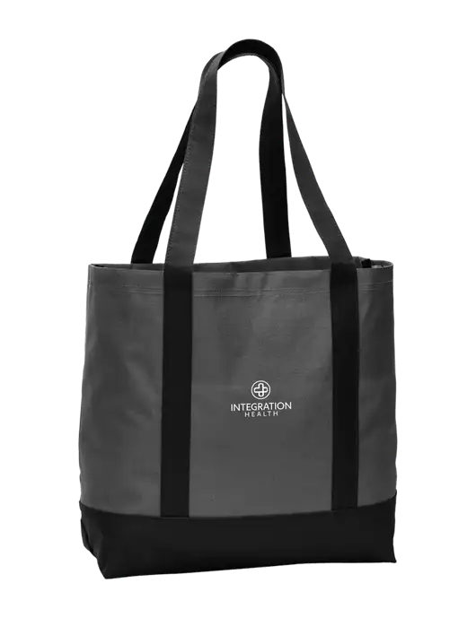 Carryall Charcoal/Black Day Tote Dark w/Integration Health Logo