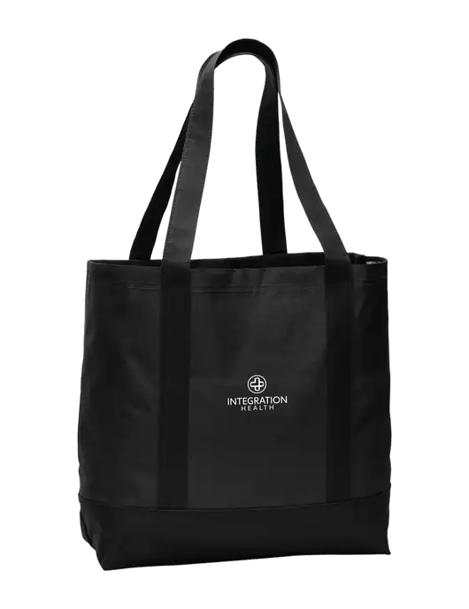 Carryall Black/Black Day Tote w/Integration Health Logo
