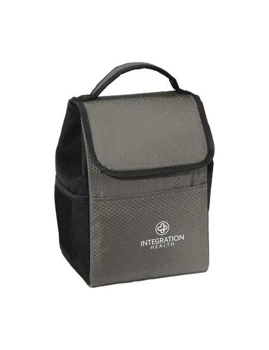 Lunch Bag Grey/Black Cooler w/Integration Health Logo