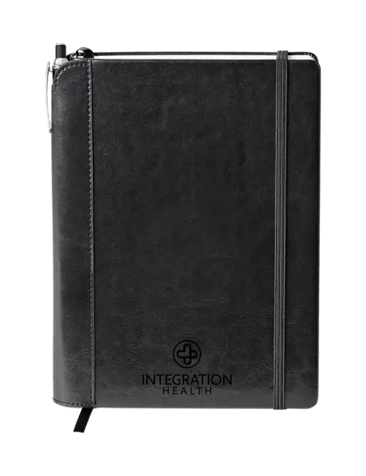 Fabrizio Black Journal 6.375 x 8.375 Combo w/Integration Health Logo