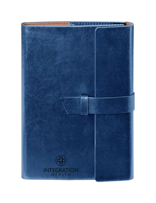 Fabrizio Blue 6.875 x 9.56 Portfolio w/Integration Health Logo