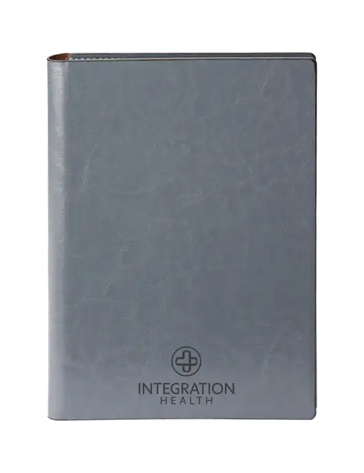 Fabrizio Grey 7 x 9.625 Padfolio & Notepad w/Integration Health Logo