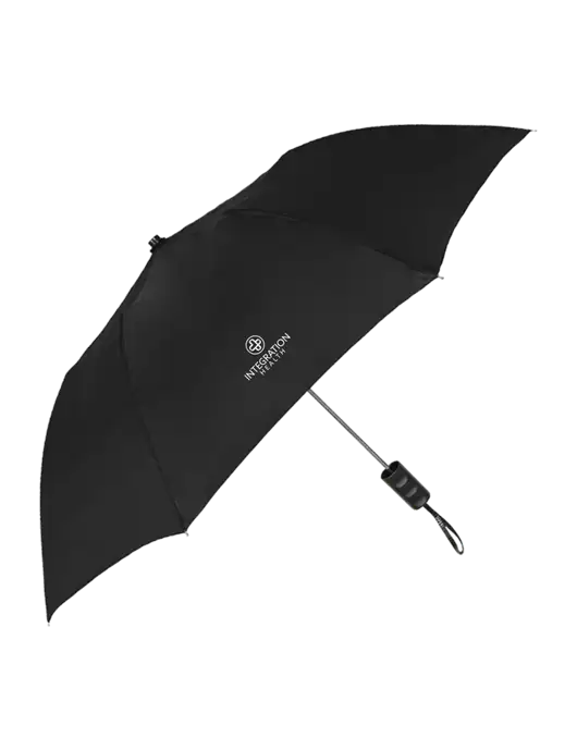 Black 42" Folding Umbrella  w/Integration Health Logo