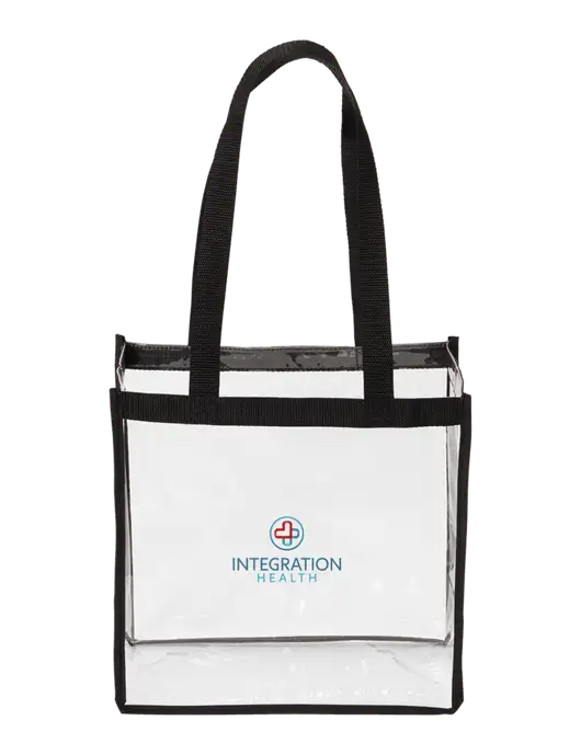 Clear Stadium Tote w/Integration Health Logo