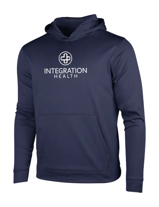 Navy Sport-Wick Fleece Hooded Pullover w/Integration Health Logo