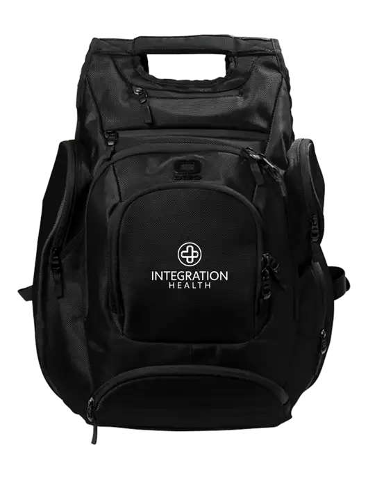 OGIO Blacktop Metro Ballistic Laptop Backpack w/Integration Health Logo