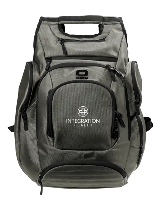 OGIO Medium Grey Metro Ballistic Laptop Backpack w/Integration Health Logo