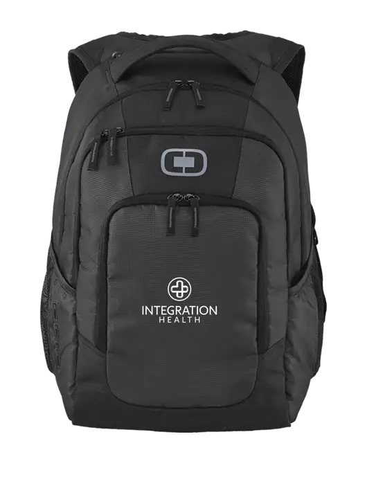 OGIO Diesel Grey Logan Laptop Backpack
 w/Integration Health Logo