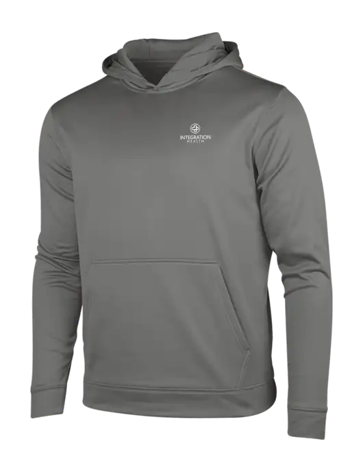 Dark Smoke Grey Sport-Wick Fleece Hooded Pullover w/Integration Health Logo