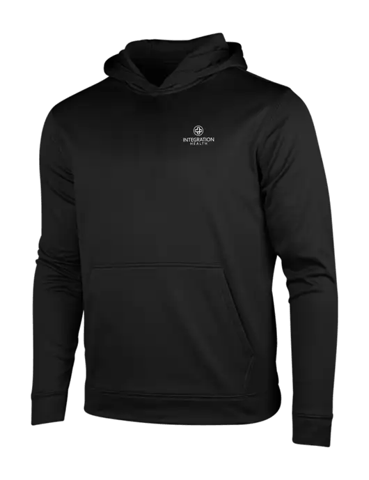 Black Fleece Sport-Wick Hooded Pullover w/Integration Health Logo