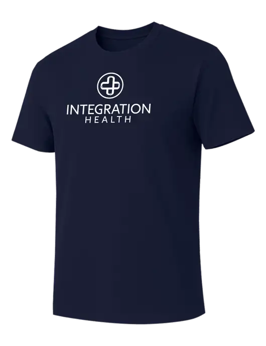 Allmade Dark Navy Organic Cotton Tee w/Integration Health Logo
