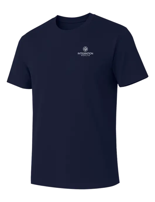 Allmade Dark Navy Organic Cotton Tee w/Integration Health Logo