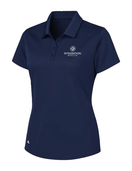 Adidas Navy Womens Basic Sport Polo w/Integration Health Logo