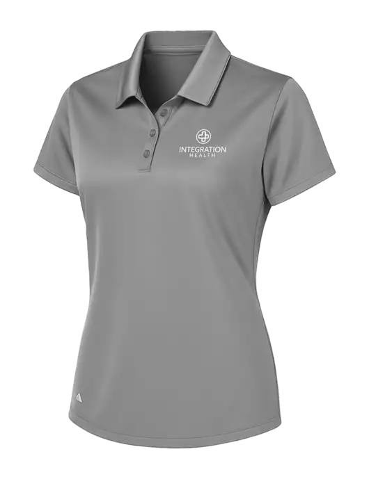Adidas Light Grey Womens Basic Sport Polo w/Integration Health Logo