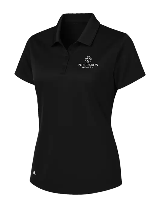 Adidas Black Womens Basic Sport Polo w/Integration Health Logo