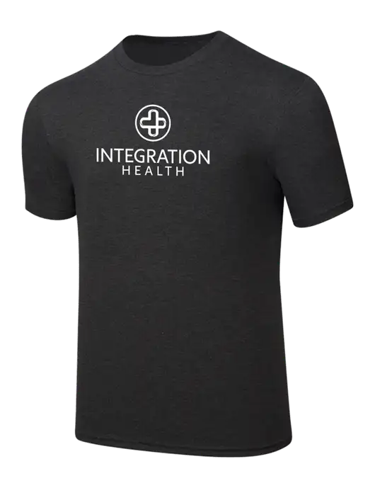 Simply Soft Black Frost 4.5oz  Poly/Combed Ring Spun Cotton T-Shirt w/Integration Health Logo