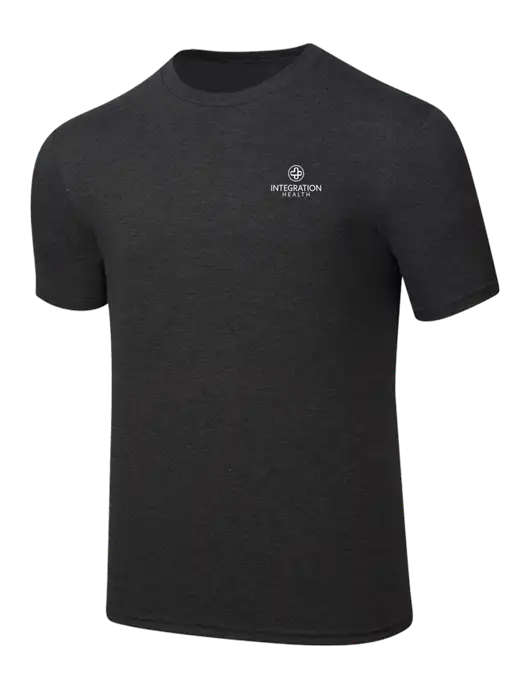 Simply Soft Black Frost 4.5oz  Poly/Combed Ring Spun Cotton T-Shirt w/Integration Health Logo
