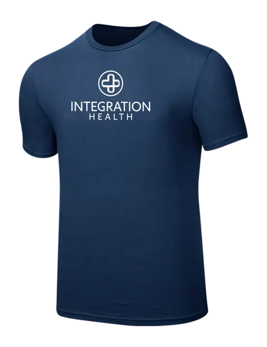 Seriously Soft Deep Slate Blue T-Shirt w/Integration Health Logo
