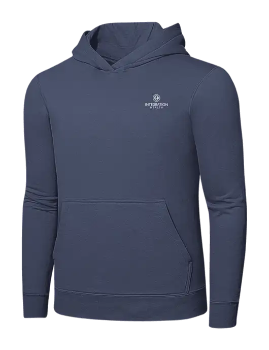 Steel Blue 7.8. oz Ring Spun Hooded Sweatshirt w/Integration Health Logo