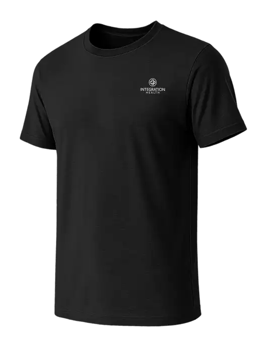 BELLA+CANVAS Black CVC Short Sleeve Tee w/Integration Health Logo